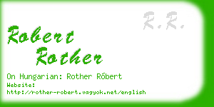 robert rother business card